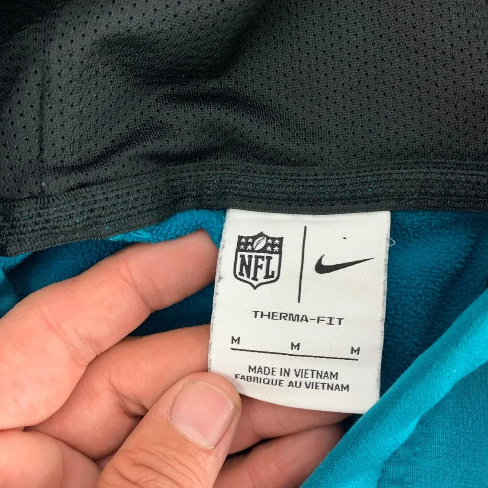 Nike Jacksonville Jaguars Hoodie‎ Mens Med Teal NFL Therma-FIT On-Field Pullover